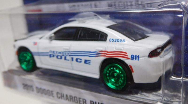 画像: 2016 GREENLIGHT HOT PURSUIT S20 【2015 DODGE CHARGER PURSUIT】 WHITE/RR (DETROIT POLICE DEPARTMENT) (GREEN MACHINE)