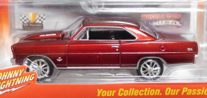 画像: 2016 JOHNNY LIGHTNING - MUSCLE CARS USA S2 【1967 CHEVY NOVA SS】 MET.RED/RR