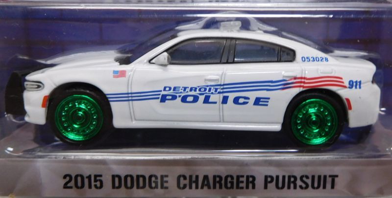 画像: 2016 GREENLIGHT HOT PURSUIT S20 【2015 DODGE CHARGER PURSUIT】 WHITE/RR (DETROIT POLICE DEPARTMENT) (GREEN MACHINE)