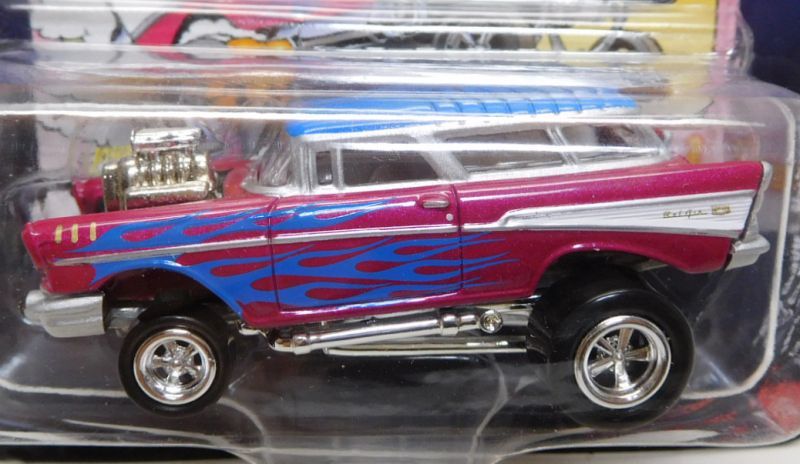 画像: 2016 JOHNNY LIGHTNING - STREET FREAKS S2 【1957 CHEVY NOMAD】 PINK-BLUE (ZINGERS!)