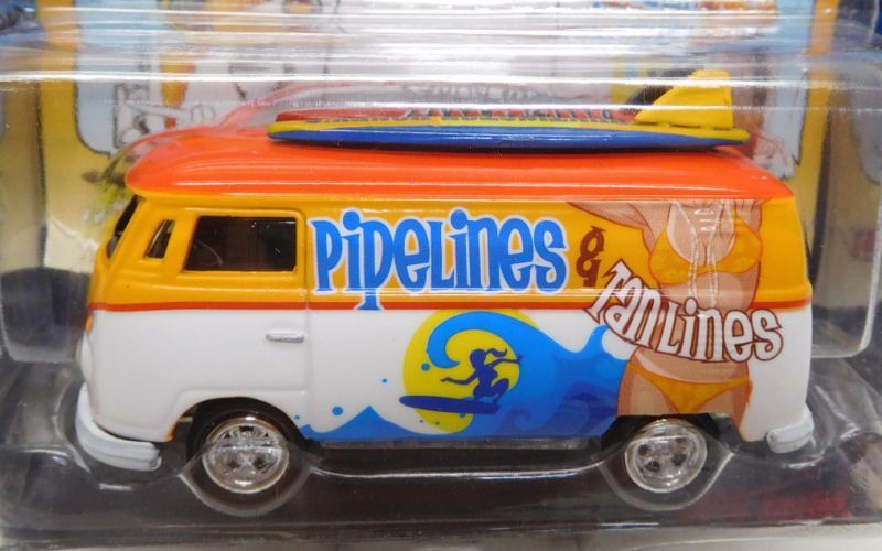 画像: 2016 JOHNNY LIGHTNING - STREET FREAKS S2 【1964 VW TYPE 2 TRANSPORTER】 RED-YELLOW-WHITE (SURF RODS)