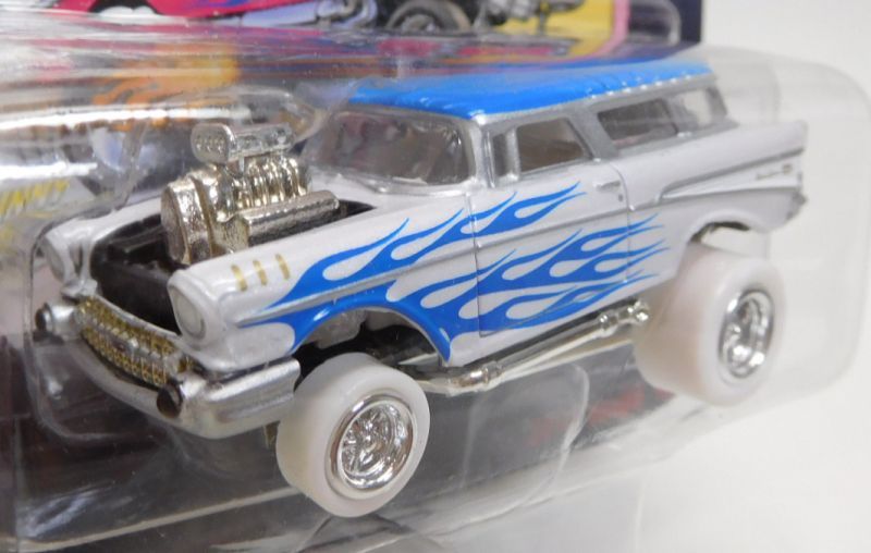 画像: 2016 JOHNNY LIGHTNING - STREET FREAKS S2 【1957 CHEVY NOMAD】 PINK-BLUE (ZINGERS!)(WHITE LIGHTNING)