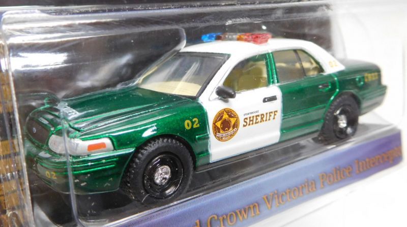 画像: 2016 GREENLIGHT HOLLYWOOD SERIES 15 【2005 FORD CROWN VICTORIA POLICE INTERCEPTOR】 MET GREEN/RR (GREEN MACHINE) 