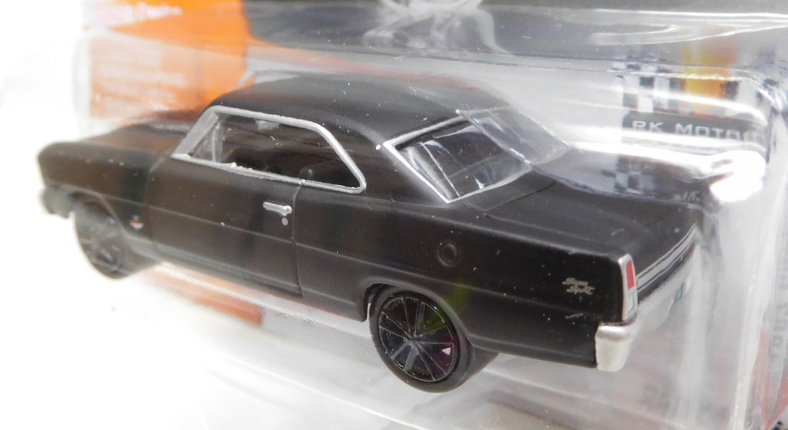 画像: 2016 JOHNNY LIGHTNING - MUSCLE CARS USA S2 【1967 CHEVY NOVA SS】 FLAT BLACK/RR (1836個限定）