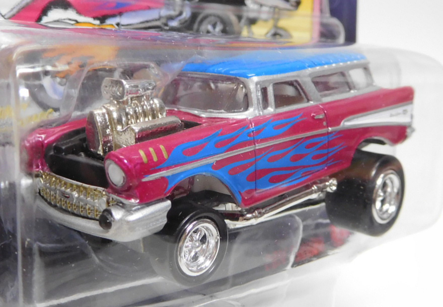 画像: 2016 JOHNNY LIGHTNING - STREET FREAKS S2 【1957 CHEVY NOMAD】 PINK-BLUE (ZINGERS!)