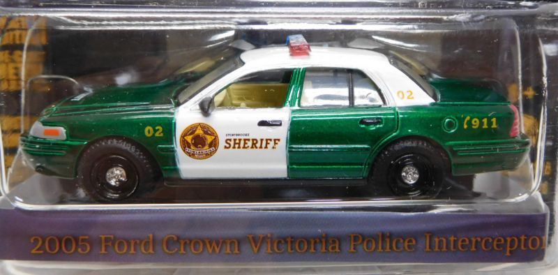 画像: 2016 GREENLIGHT HOLLYWOOD SERIES 15 【2005 FORD CROWN VICTORIA POLICE INTERCEPTOR】 MET GREEN/RR (GREEN MACHINE) 