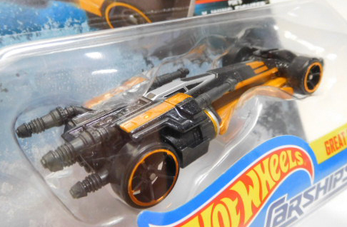 画像: 2017 HW STAR WARS CARSHIPS 【POE'S X-WING FIGHTER】　BLACK-LT.ORANGE/O5