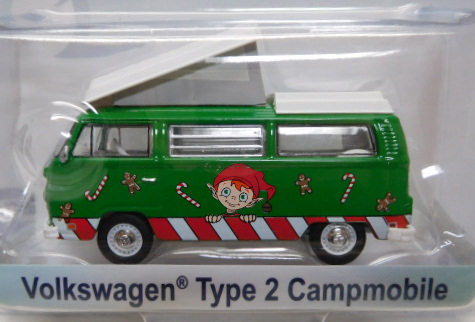 画像: 2016 GREENLIGHT HOBBY EXCLUSIVE HOLIDAY COLLECTION 【VOLKSWAGEN TYPE 2 CAMPMOBILE】 GREEN/RR