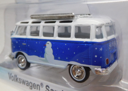 画像: 2016 GREENLIGHT HOBBY EXCLUSIVE HOLIDAY COLLECTION 【VOLKSWAGEN SAMBA BUS】 WHITE-BLUE/RR