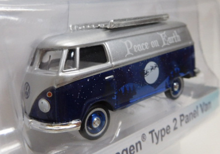 画像: 2016 GREENLIGHT HOBBY EXCLUSIVE HOLIDAY COLLECTION 【VOLKSWAGEN TYPE 2 PANEL VAN】 SILVER-BLUE/RR