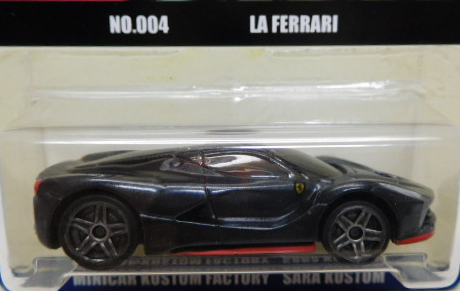 画像: SARA KUSTOM 【"OUT RUN / JET-BLACK VERSION" LA FERRARI (カスタム完成品）】 JET-BLACK/PR5 （送料サービス適用外） 