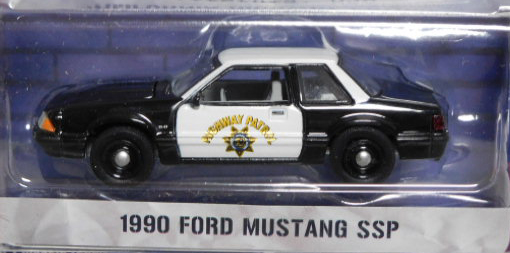 画像: 2017 GREENLIGHT HOT PURSUIT S21 【1990 FORD MUSTANG SSP】 BLACK-WHITE/RR (CALIFORNIA HIGHWAY PATROL) 