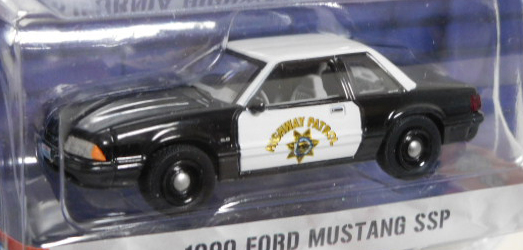 画像: 2017 GREENLIGHT HOT PURSUIT S21 【1990 FORD MUSTANG SSP】 BLACK-WHITE/RR (CALIFORNIA HIGHWAY PATROL) 