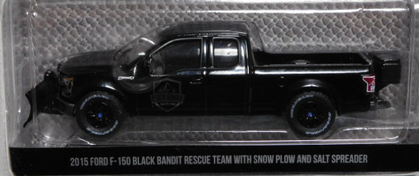 画像: 2017 GREENLIGHT BLACK BANDIT SERIES16 【2015 FORD F-150 BLACK BANDIT RESCUE TEAM WITH SNOW PLOW AND SALT SPREADER】 BLACK/RR