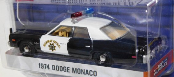 画像: 2017 GREENLIGHT HOT PURSUIT S21 【1974 DODGE MONACO】 BLACK-WHITE/RR (CALIFORNIA HIGHWAY PATROL) 