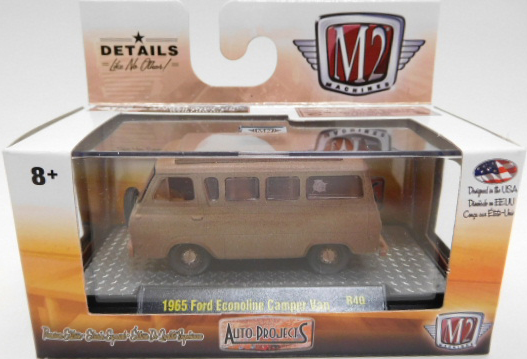 画像1: M2 MACHINES AUTO-PROJECT R40 【1965 FORD ECONOLINE CAMPER VAN】 FLAT LT.BROWN/RR (予約不可）