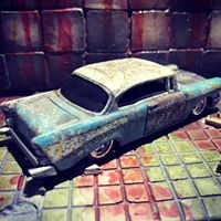 画像: PRE-ORDER - HELLS DEPT 2017  【'57 CHEVY BEL AIR (カスタム完成品）】 LT.BLUE/RR (限定1台）（送料サービス適用外）(近日入荷予定）