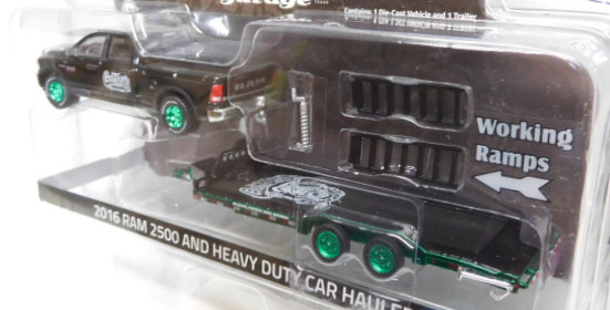 画像: 2017 GREENLIGHT - HITCH & TOW S8 【2016 RAM 2500 AND HEAVY DUTY CAR HAULER】 BLACK/RR (GAS MONKEY GARAGE) (GREEN MACHINE)