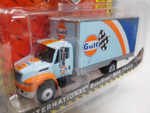 画像: 2017 GREENLIGHT HEAVY DUTY TRUCKS S7 【INTERNATIONAL DURASTAR BOX TRUCK】 LT.BLUE/RR (GULF)