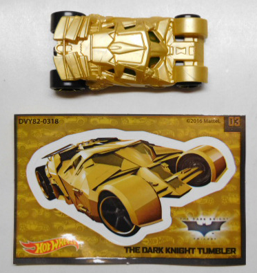 画像: 2017 WALMART EXCLUSIVE MYSTERY 【"THE DARK KNIGHT" TUMBLER (BATMOBILE)】 GOLD/O5 (CHASE) (予約不可）