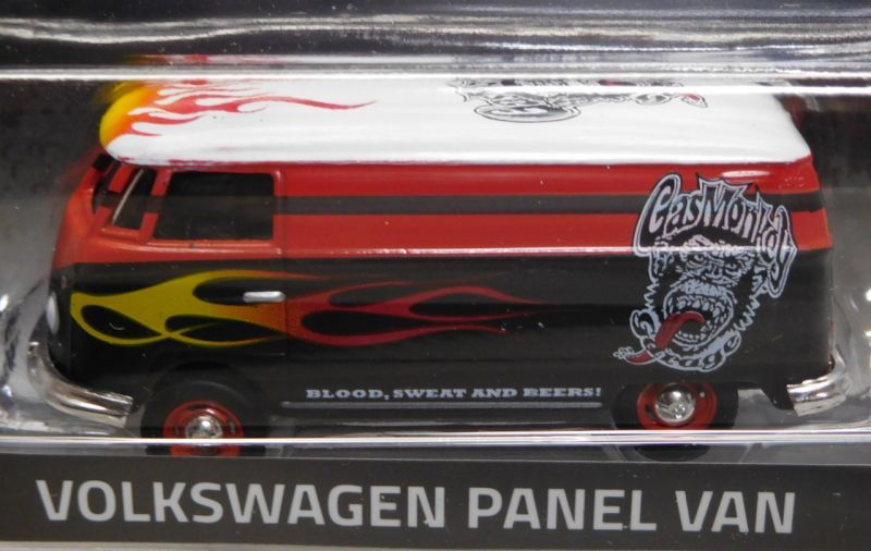 画像: 2017 GREENLIGHT MIJO EXCLUSIVE 【"GAS MONKEY GARAGE" VOLKSWAGEN PANEL VAN / VOLKSWAGEN BEETLE】 FLAT BLACK-RED/RR