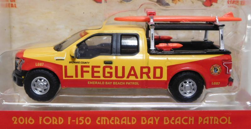 画像: 2017 GREENLIGHT HOLLYWOOD SERIES 16 【2010 FORD F-150 EMERALD BAY BEACH PATROL】 YELLOW-RED/RR (BAYWATCH) 