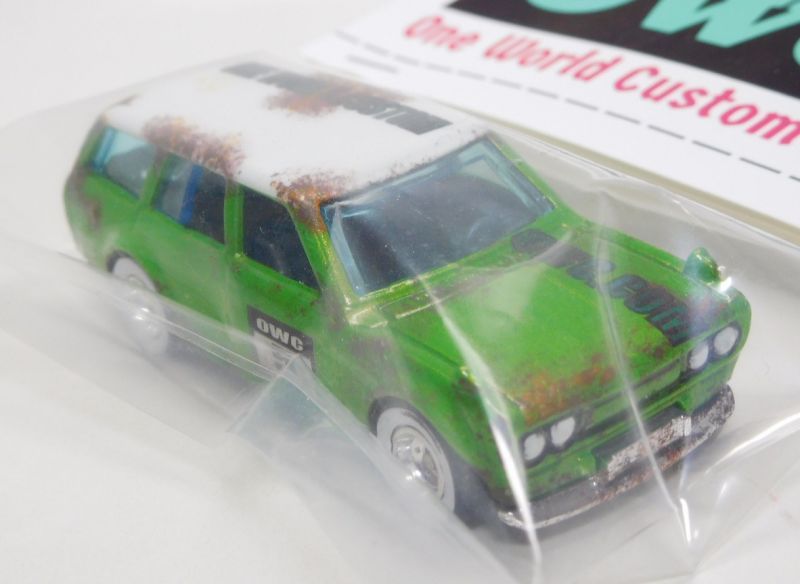 画像: ONE WORLD CUSTOM GARAGE 【'71 DATSUN BLUEBIRD 510 WAGON (カスタム完成品）】 APPLE GREEN/RR （送料サービス適用外） 