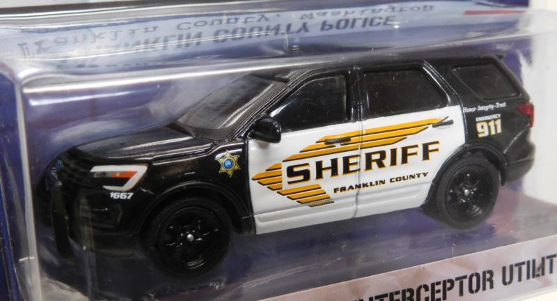 画像: 2017 GREENLIGHT HOT PURSUIT S22 【2016 FORD POLICE INTERCEPTOR UTILITY】 BLACK/RR (FRANKLIN COUNTY POLICE) 