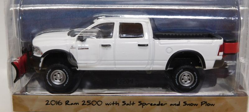 画像: 2017 GREENLIGHT BLUE COLLAR COLLECTION S2 【2016 RAM 2500 WITH SALT SPREADER AND SNOW PLOW】 WHITE/RR 