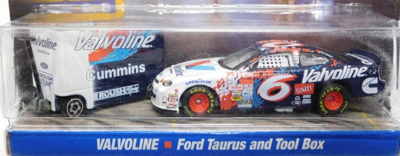 画像: 1999 HOT WHEELS RACING "PIT CREW" 【#6 TEAM VALVOLINE  FORD TAUTUS and TOOL BOX】　WHITE-BLACK/RR