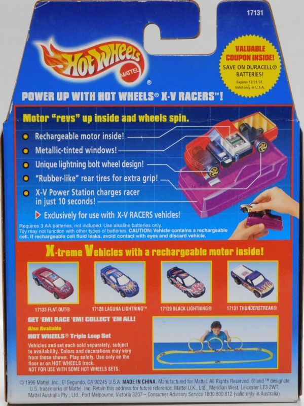 画像: 1998 "SIZZLERS" MOTORIZED X-V RACERS 【LARGE CHARGE】　PURPLE (充電キット付き）