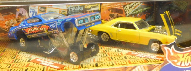 画像: 1999 100% COLLECTIBLES 4CAR SET 【HOT ROD MAGAINE CAR SET】"OHIO GEORGE" '33 WILLYS/INVADER SHOWCAR/HAWAIIAN FUNNY CAR/'69 CAMARO PRO STREET