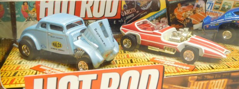 画像: 1999 100% COLLECTIBLES 4CAR SET 【HOT ROD MAGAINE CAR SET】"OHIO GEORGE" '33 WILLYS/INVADER SHOWCAR/HAWAIIAN FUNNY CAR/'69 CAMARO PRO STREET