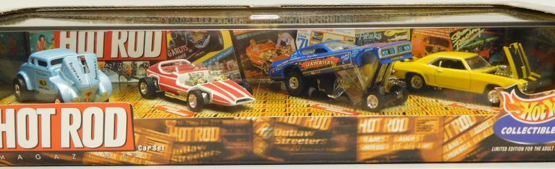 画像: 1999 100% COLLECTIBLES 4CAR SET 【HOT ROD MAGAINE CAR SET】"OHIO GEORGE" '33 WILLYS/INVADER SHOWCAR/HAWAIIAN FUNNY CAR/'69 CAMARO PRO STREET