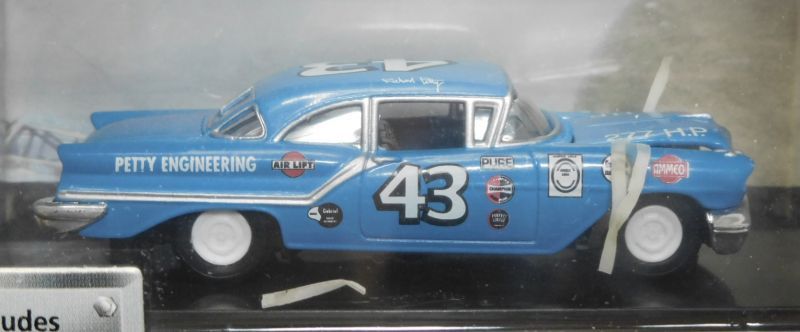 画像: 1998 100% SINGLE 【'57 OLDSMOBILE STOCK CAR (RICHARD PETTY)】 BLUE/RR (WHITE WHEELS)