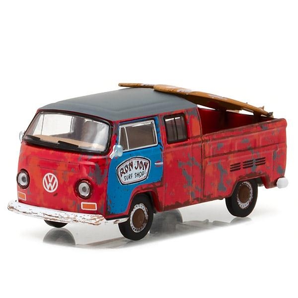 画像: 2017 GREENLIGHT "RON JON SURF SHOP" STORE EXCLUSIVE 【1968 VOLKSWAGEN TYPE 2 T2 DOUBLE CAB PICKUP】 RED/RR