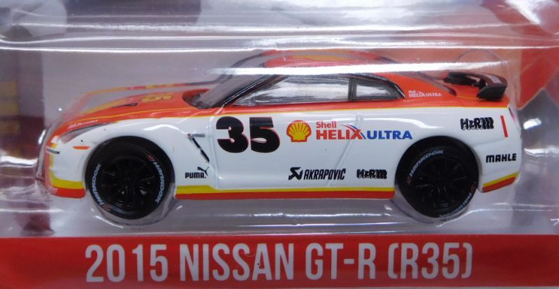 画像: 2017 GREENLIGHT MIJO EXCLUSIVE /TARMAC WORKS 【"SHELL" 2015 NISSAN GT-R (R35)】 WHITE-RED/RR