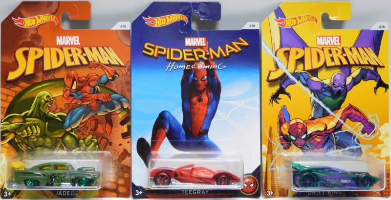 画像: 2017 MARVEL - SPIDER-MAN HOMECOMING 【7種セット】 SCOOPA DI FUEGO(CHASE)/POWER RAGE/TEEGRAY/POWER BOMB/JADED/GOLDEN ARROW/DRIFT KING (予約不可）