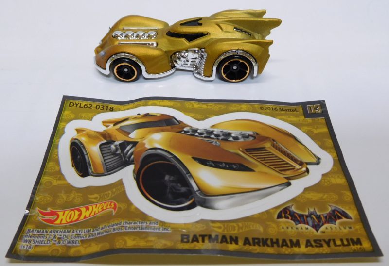 画像: 2017 WALMART EXCLUSIVE MYSTERY S2 【BATMAN ARKHAM ASYLUM : BATMOBILE】 FLAT GOLD/O5 (予約不可）(CHASE)