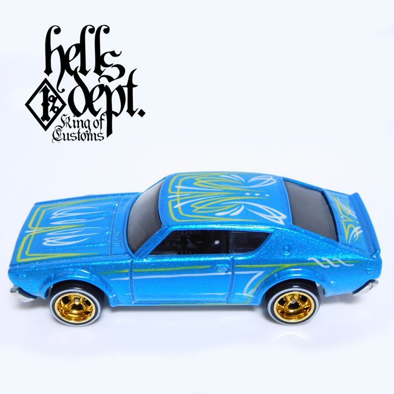 画像: HELLS DEPT 2017 SHO Pinstriping 【NISSAN SKYLINE 2000GT-R ケンメリ (カスタム完成品)】LT.BLUE/RR(送料サービス適用外）
