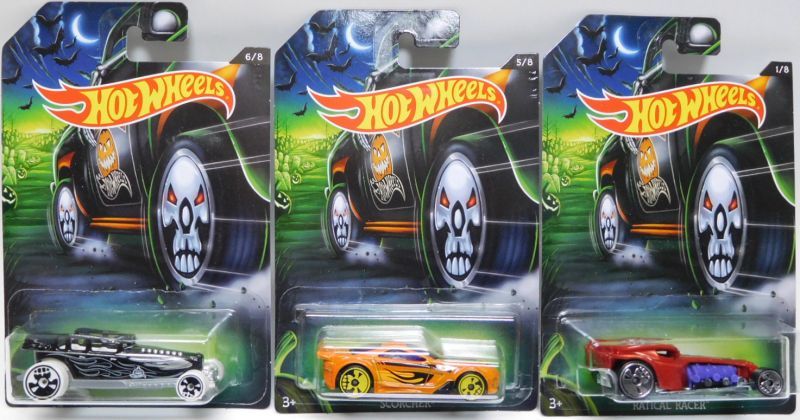 画像: 2017 HALLOWEEN KROGER & WALMART EXCLUSIVE 【8種セット(タイヤがドクロ）】'71 PLYMOUTH SATELLITE/'49 FORD F1/OLDS442 W-30/ZOTIC/MUSCLE TONE/SCORCHER/GREAT GATSPEED/RATICAL RACER