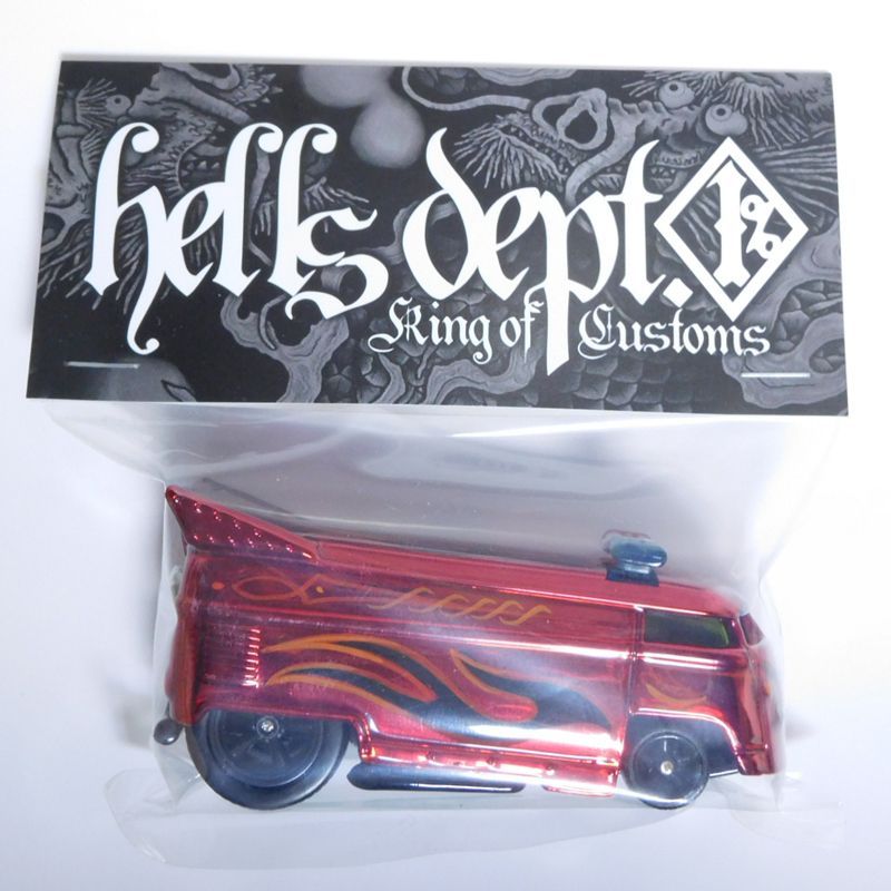 画像: HELLS DEPT 2017 SHO Pinstriping 【VOLKSWAGEN DRAG BUS with BAR (カスタム完成品)】RED/RR(送料サービス適用外）