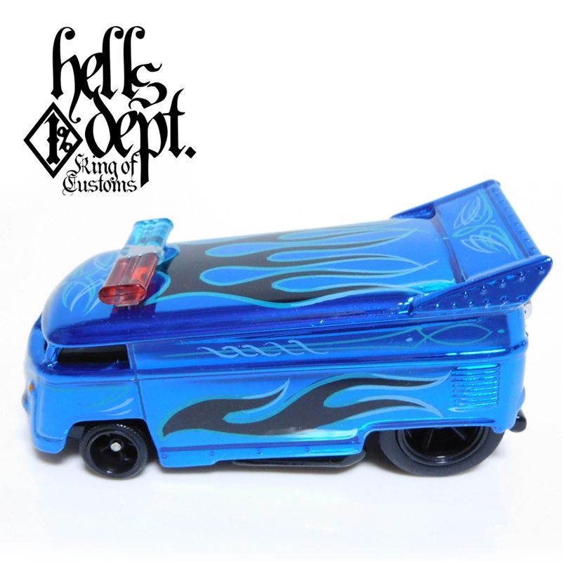 画像: HELLS DEPT 2017 SHO Pinstriping 【VOLKSWAGEN DRAG BUS with BAR (カスタム完成品)】BLUE/RR(送料サービス適用外）