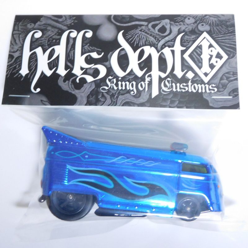 画像: HELLS DEPT 2017 SHO Pinstriping 【VOLKSWAGEN DRAG BUS with BAR (カスタム完成品)】BLUE/RR(送料サービス適用外）