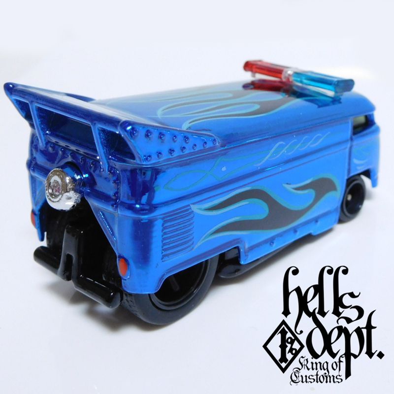 画像: HELLS DEPT 2017 SHO Pinstriping 【VOLKSWAGEN DRAG BUS with BAR (カスタム完成品)】BLUE/RR(送料サービス適用外）