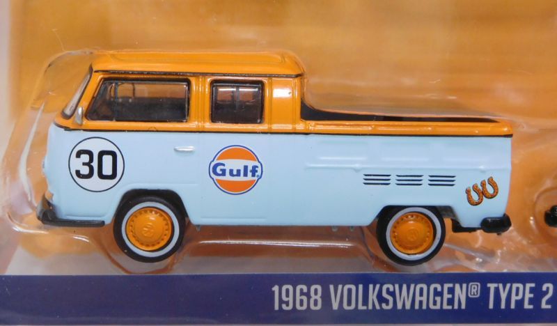 画像: 2017 GREENLIGHT - HITCH & TOW CLUB V-DUB "MIJO EXCLUSIVE" 【"GULF" 1968 VOLKSWAGEN TYPE2 CREW CAB and 2016 WINNIE DROP TRAILER】 LT.BLUE-ORANGE/RR (2898個限定）