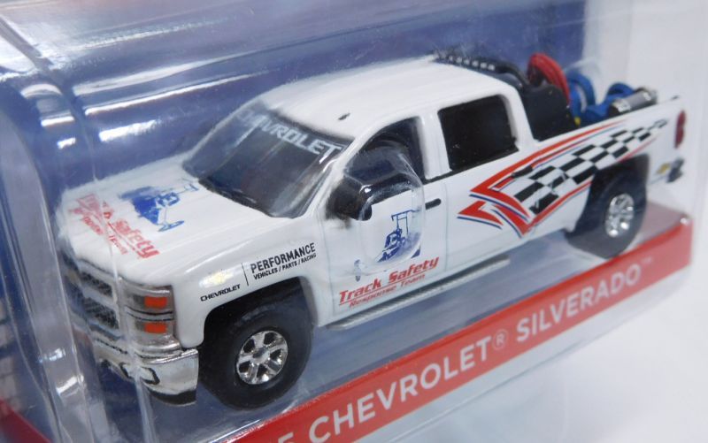 画像: 2017 GREENLIGHT HOBBY EXCLUSIVE 【"TRACK SAFETY" 2015 CHEVROLET SILVERADO】  WHITE/RR