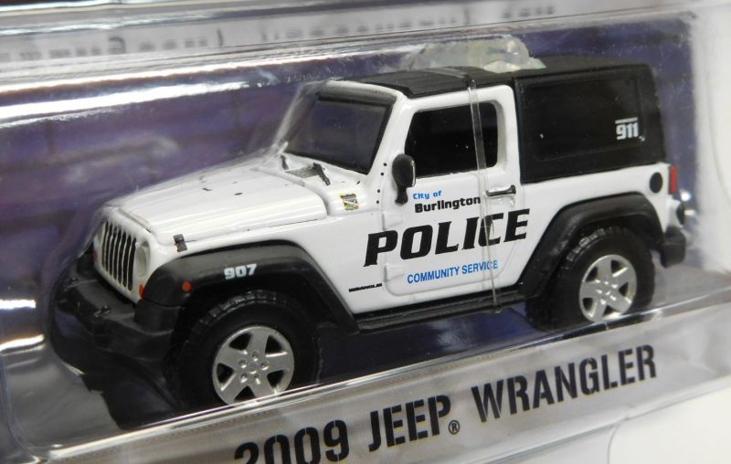 画像: 2017 GREENLIGHT HOT PURSUIT S23 【2009 JEEP WRANGLER】 WHITE-BLACK/RR (BURLINGTON POLICE)