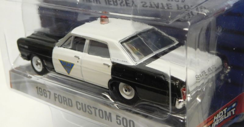 画像: 2017 GREENLIGHT HOT PURSUIT S23 【1967 FORD CUSTOM 500】 BLACK-WHITE/RR (NEW JERSEY STATE POLICE)