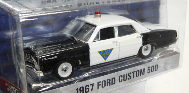 画像: 2017 GREENLIGHT HOT PURSUIT S23 【1967 FORD CUSTOM 500】 BLACK-WHITE/RR (NEW JERSEY STATE POLICE)